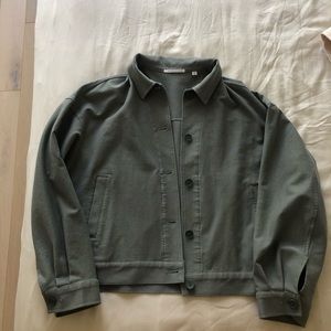 Uniqlo jacket - green grey color